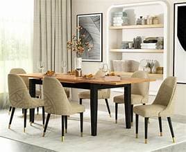 dining table with 6 seats  - 1