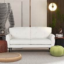 2 seat white sofa  - 1